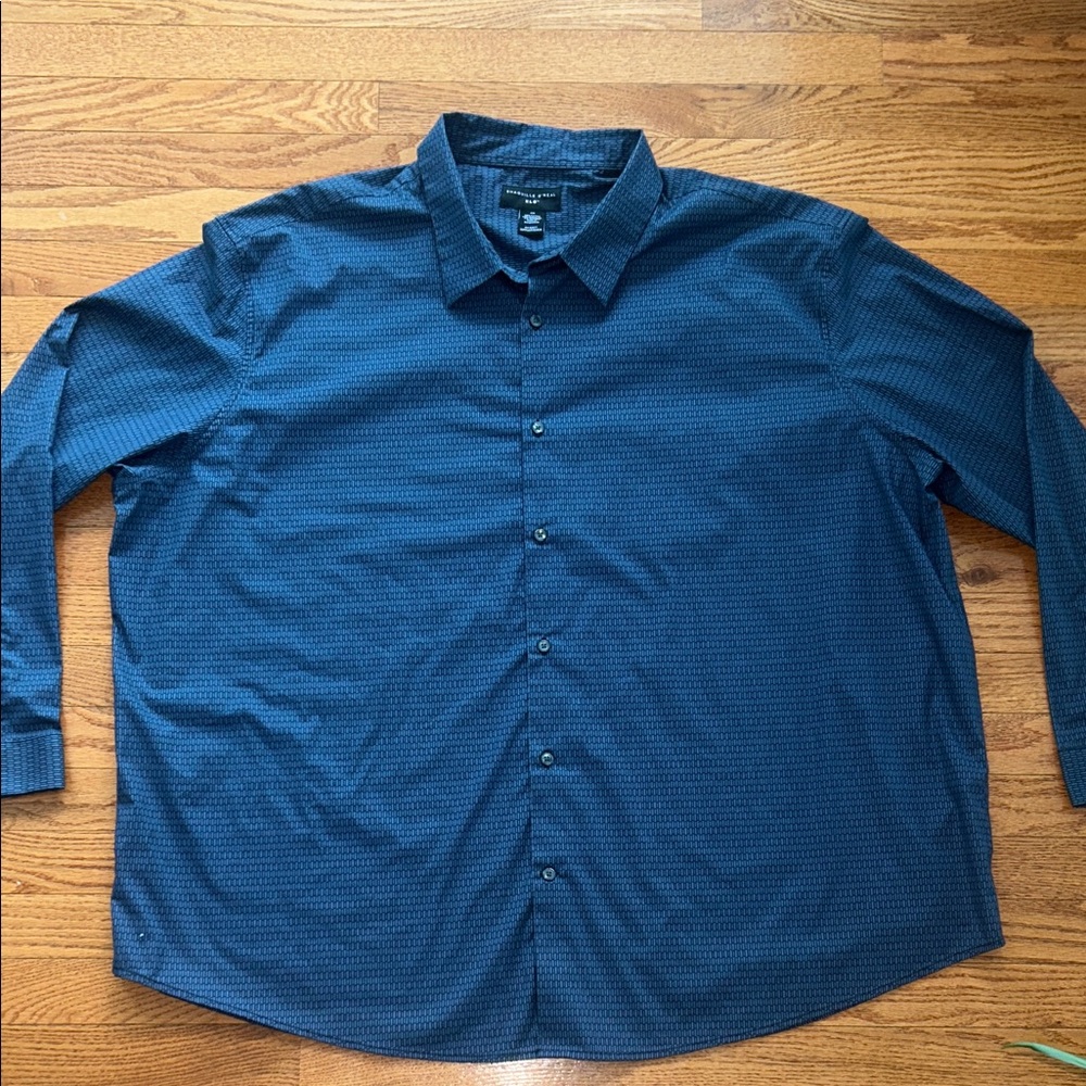Classic Navy Button-Down Shirt for Men